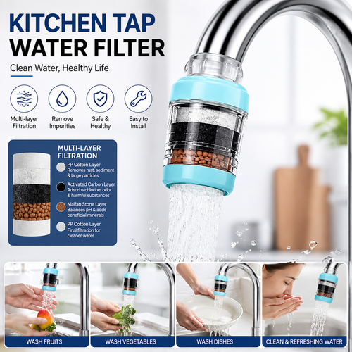 Advanced Faucet Water Filter for Cleaner, Fresher, Better-Tasting Water Everyday