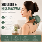 Portable Shoulder & Neck Massager Deep Tissue Relaxation Muscle Relief