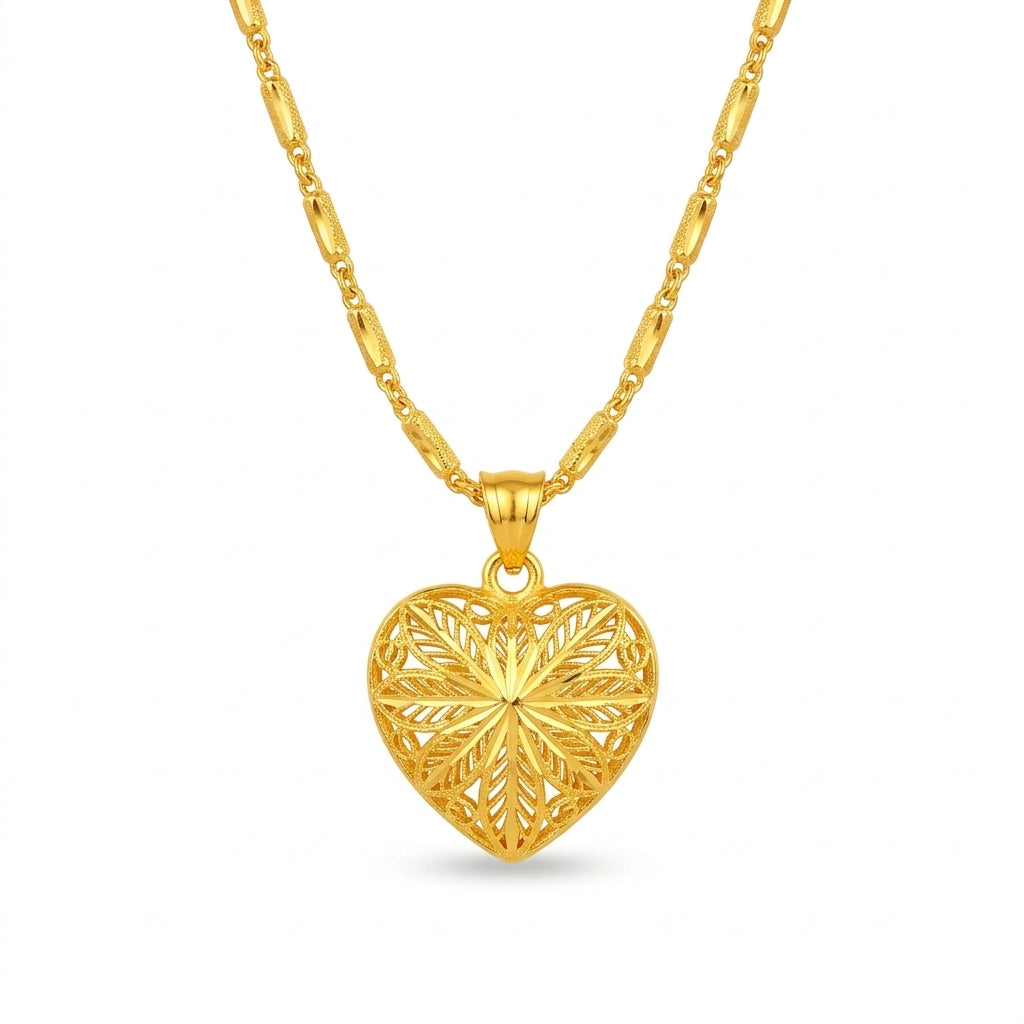 Heart Shaped Memorial Necklace – Elegant Keepsake to Cherish Loved Ones