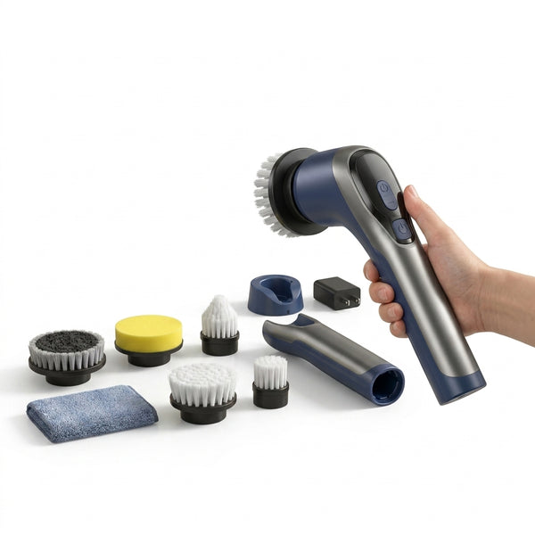 Electric Cleaning Brush Set – Powerful Deep Cleaning for Every Surface