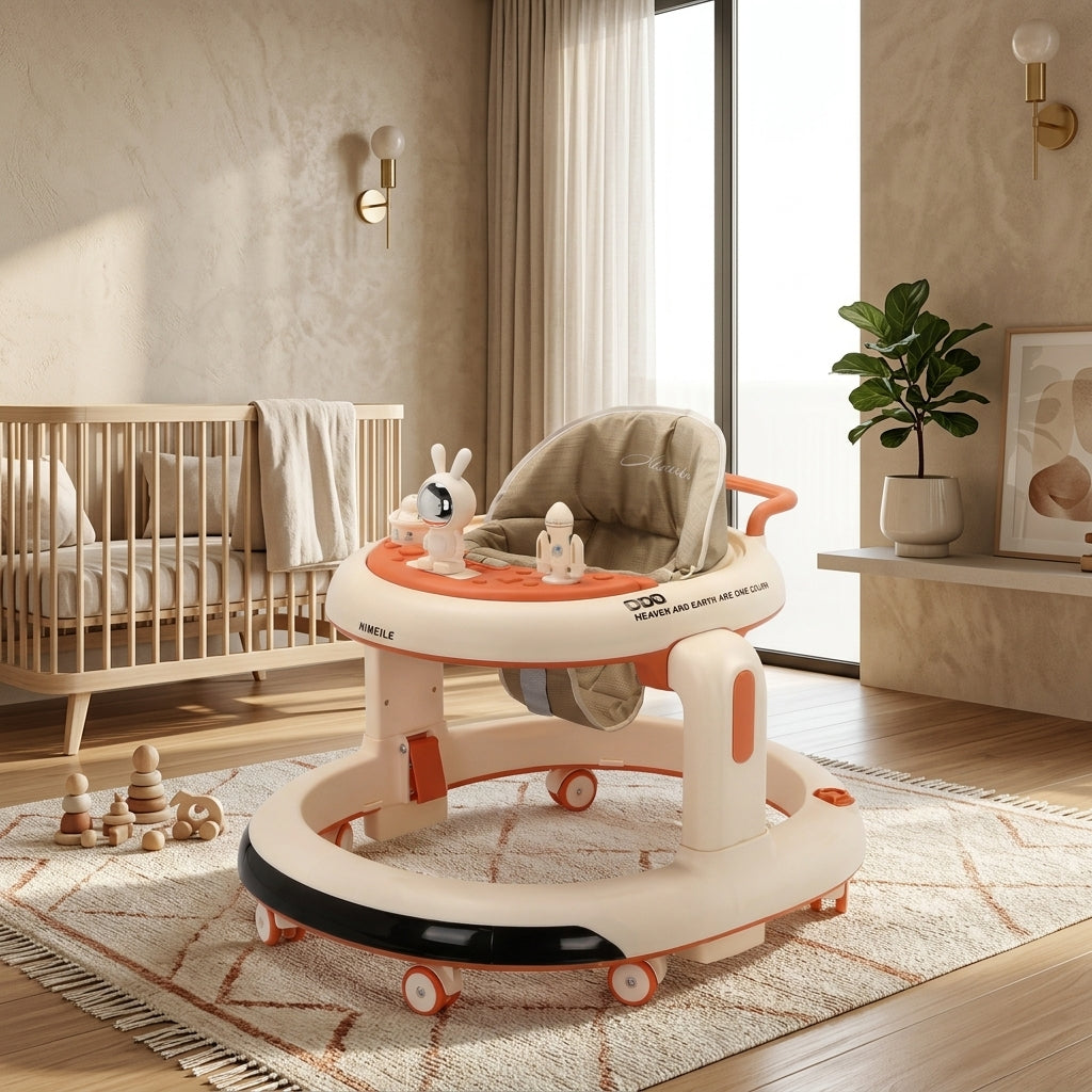 Newborn Baby Walker – Safe, Comfortable & Adjustable Learning Walker