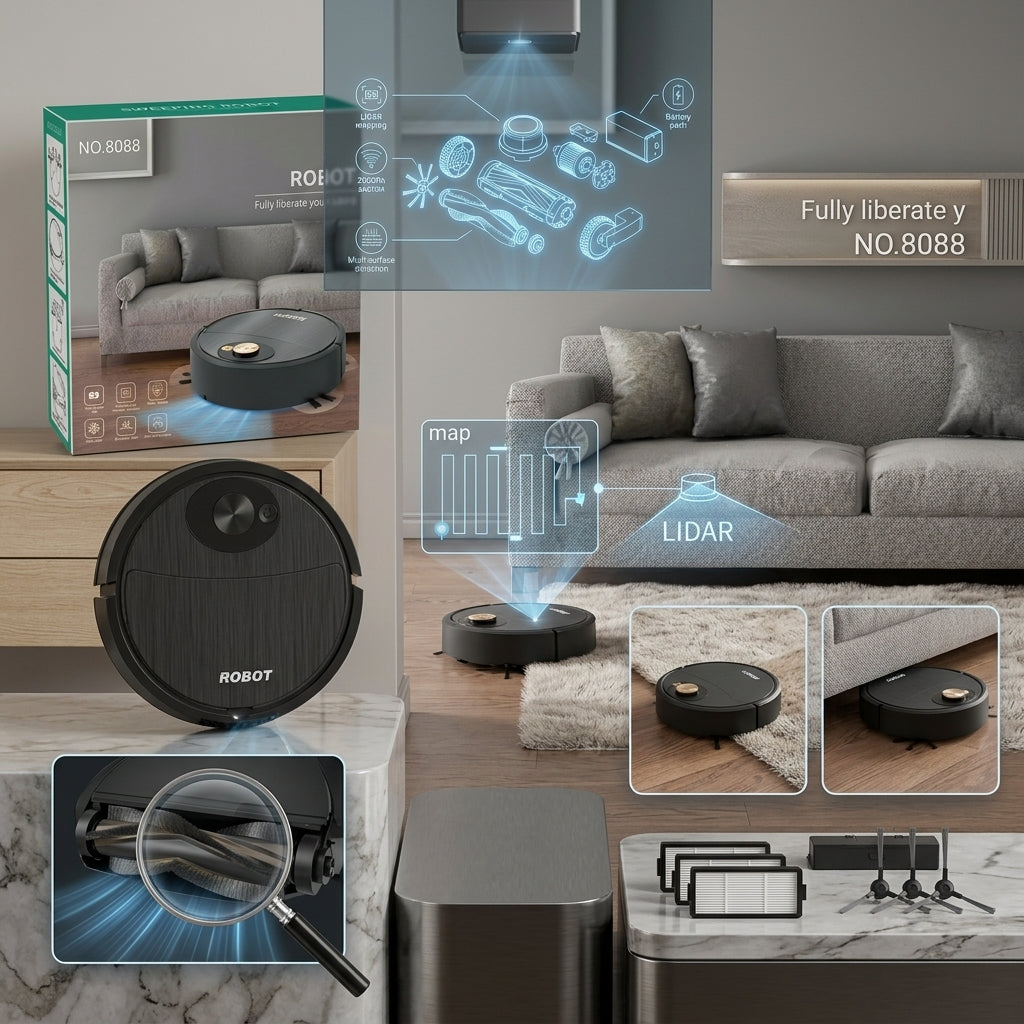 Automatic Sweeping Robot – Smart Floor Cleaner for Effortless Everyday Cleaning