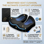 Orthopedic Seat Cushion – Ergonomic Support for Comfortable Back Pain Relief