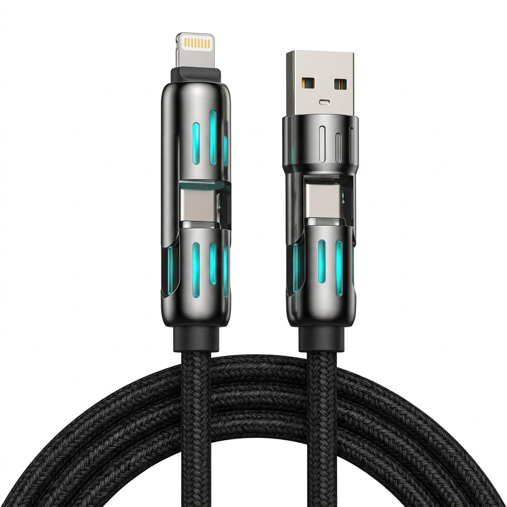 4-in-1 Multi USB Charging Cable – Fast, Versatile & Convenient Charging Solution