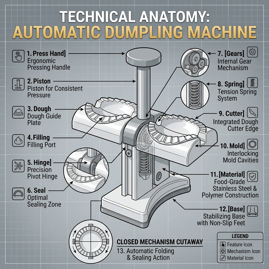 Automatic Dumpling Maker – Fast, Effortless & Perfectly Shaped Dumplings