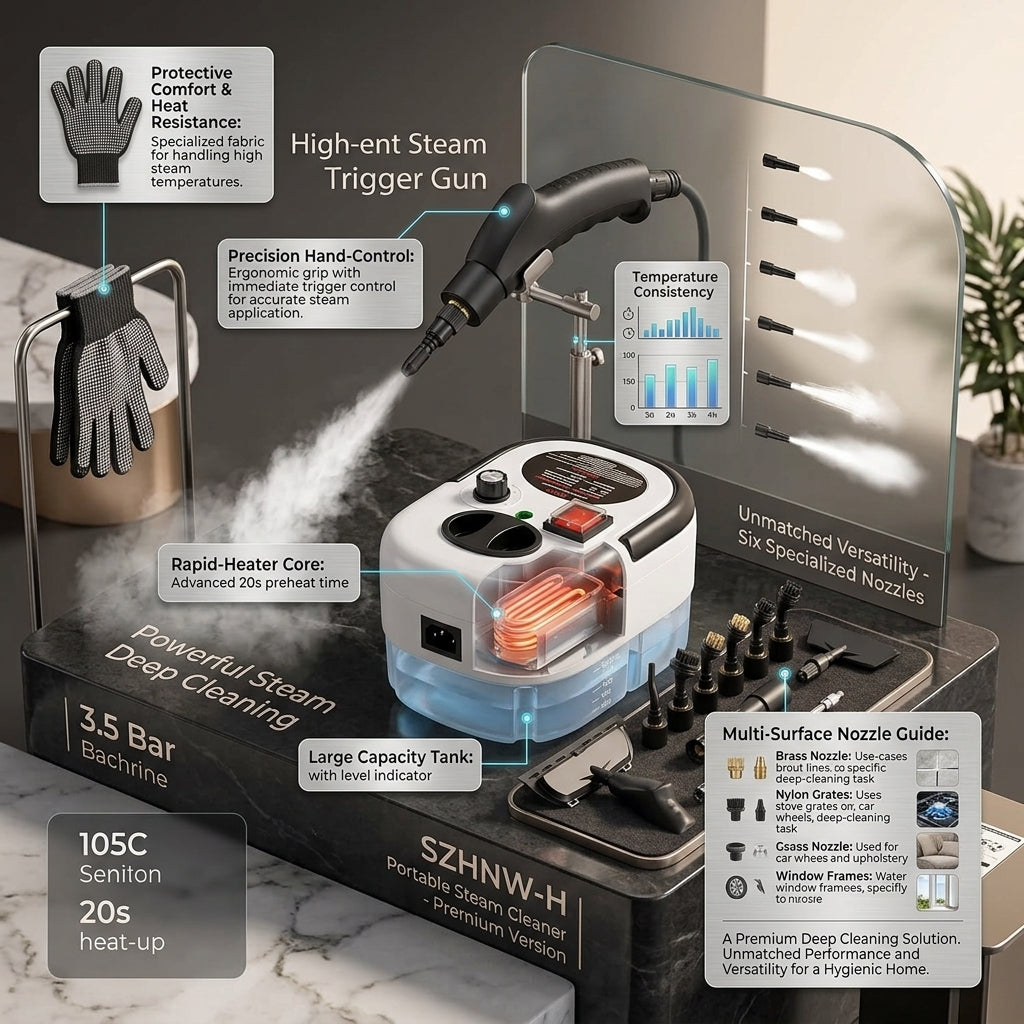 Portable Steam Cleaner – Powerful, Compact & Versatile Cleaner for Home Use