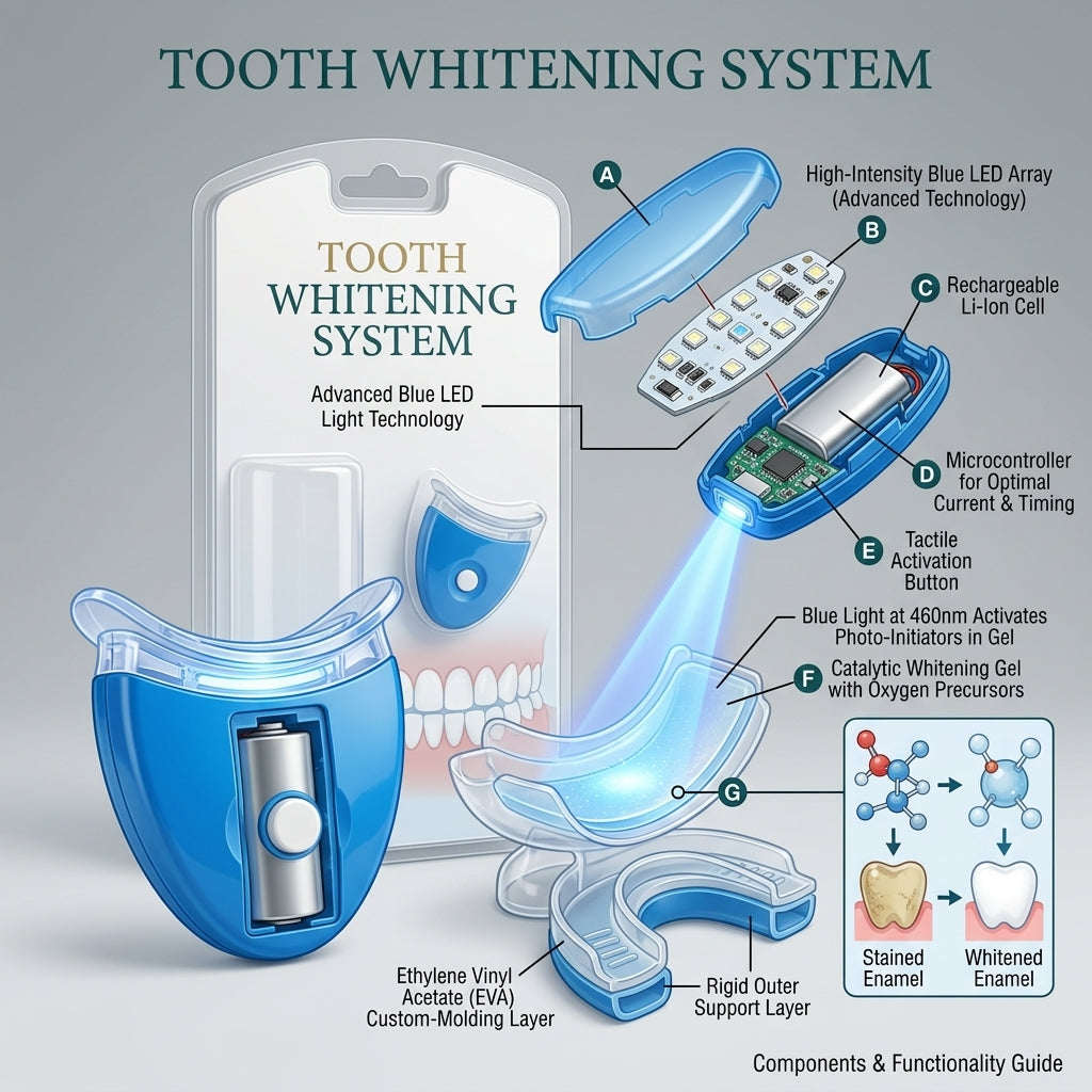 Advanced Tooth Whitening System – Brightens Teeth for a Cleaner, More Confident Smile